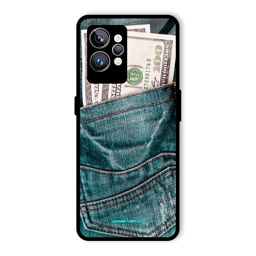 Money in Jeans Glass Back Case for Realme GT2 Pro