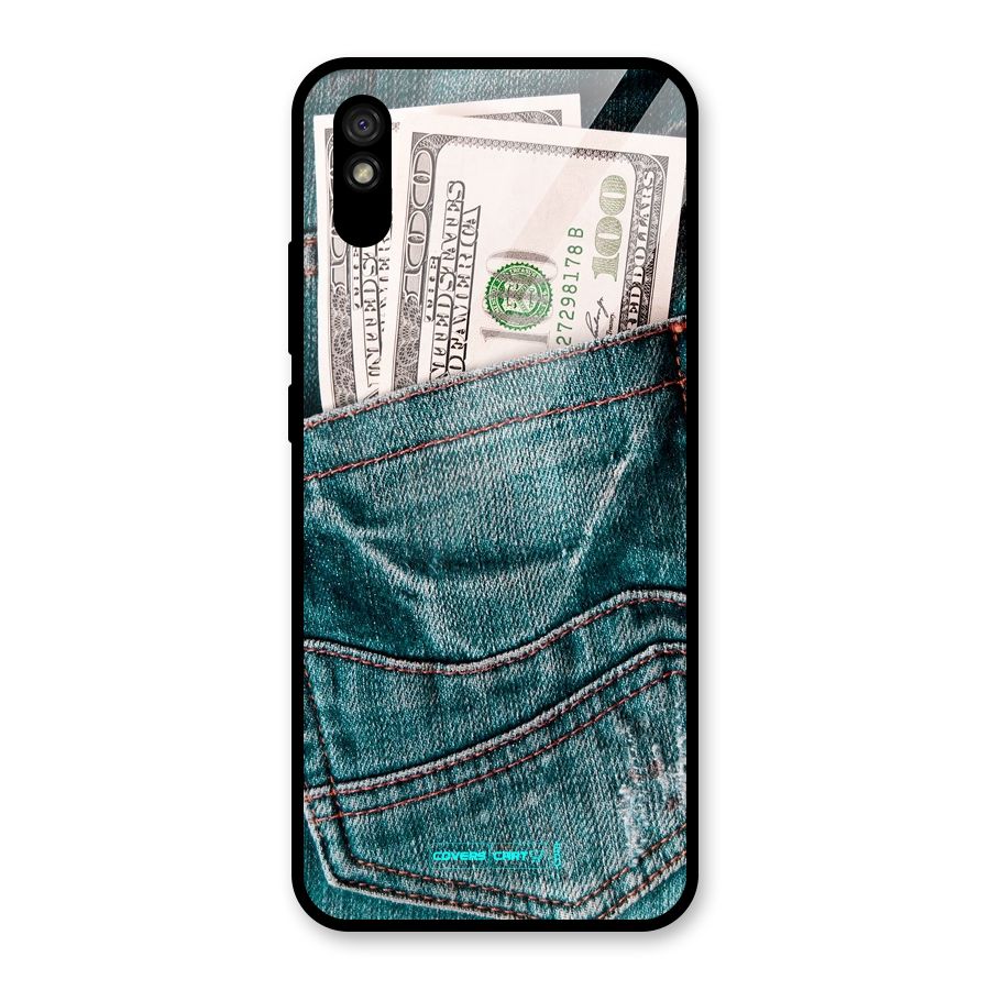 Money in Jeans Glass Back Case for Redmi 9A