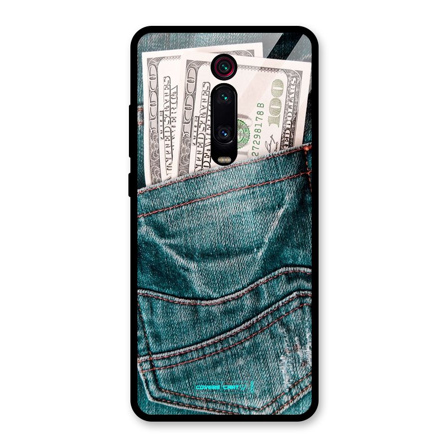 Money in Jeans Glass Back Case for Redmi K20 Pro