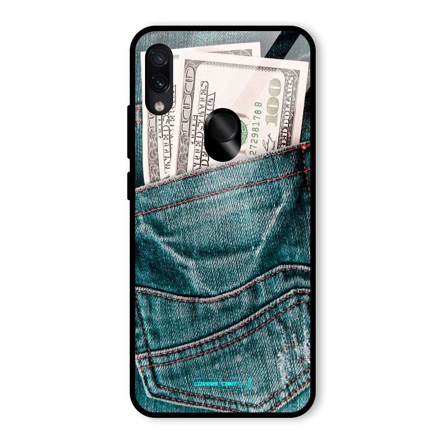Money in Jeans Glass Back Case for Redmi Note 7 Pro