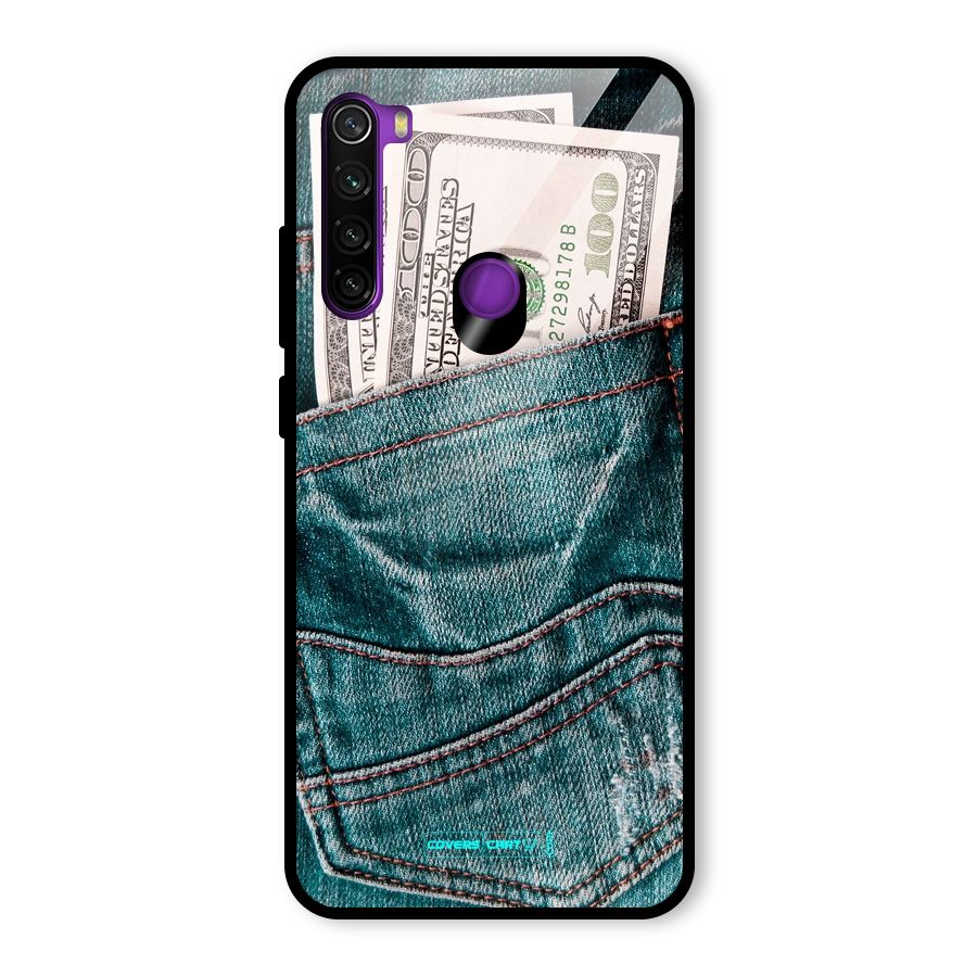 Money in Jeans Glass Back Case for Redmi Note 8