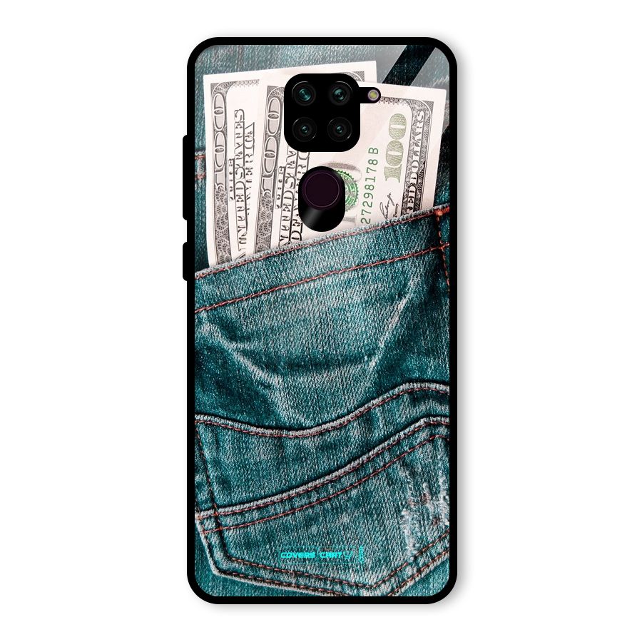 Money in Jeans Glass Back Case for Redmi Note 9