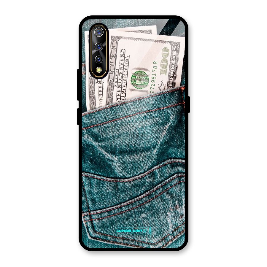 Money in Jeans Glass Back Case for Vivo S1