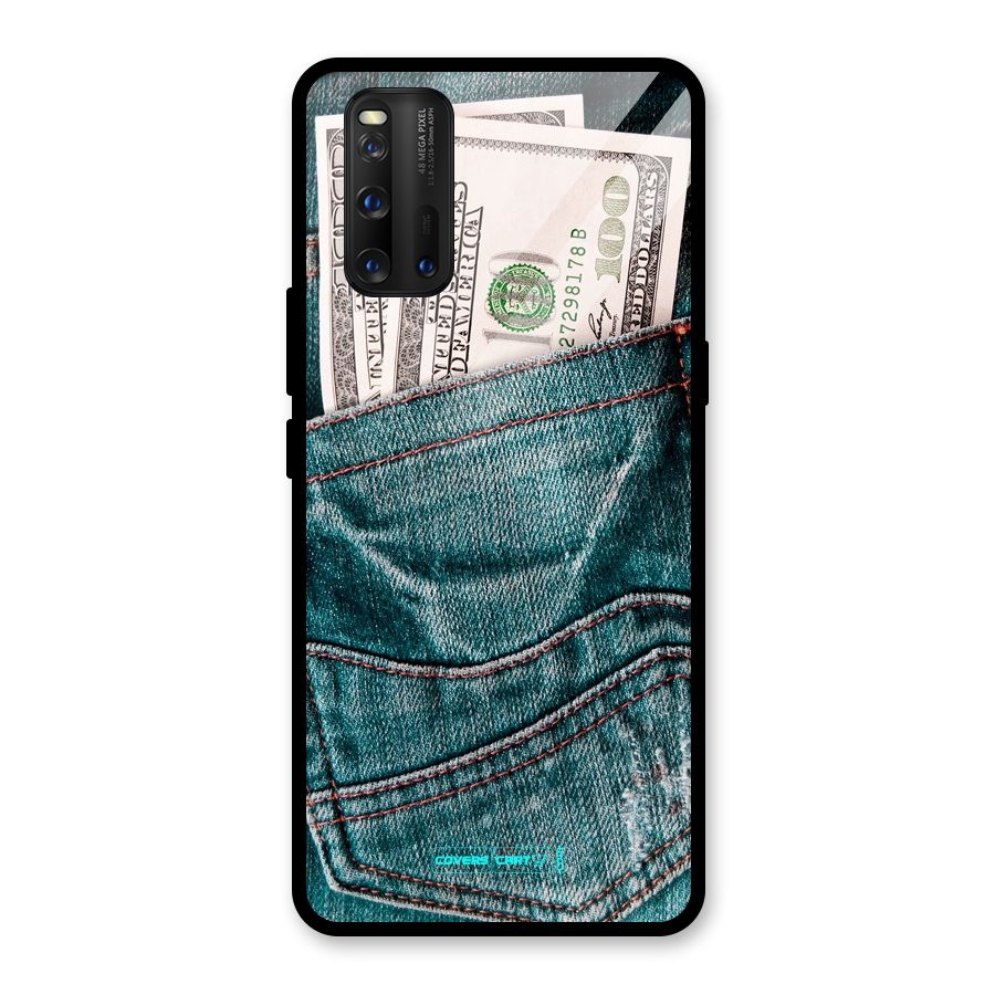 Money in Jeans Glass Back Case for Vivo iQOO 3