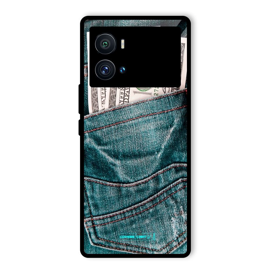Money in Jeans Glass Back Case for Vivo iQOO 9 Pro