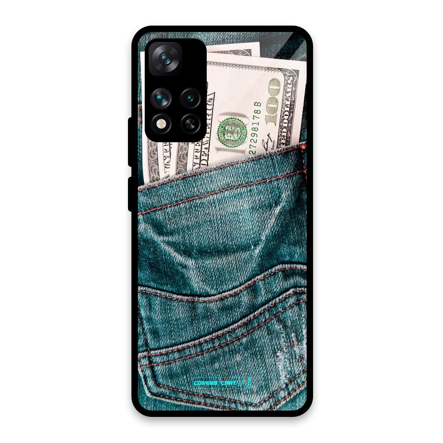 Money in Jeans Glass Back Case for Xiaomi 11i HyperCharge 5G
