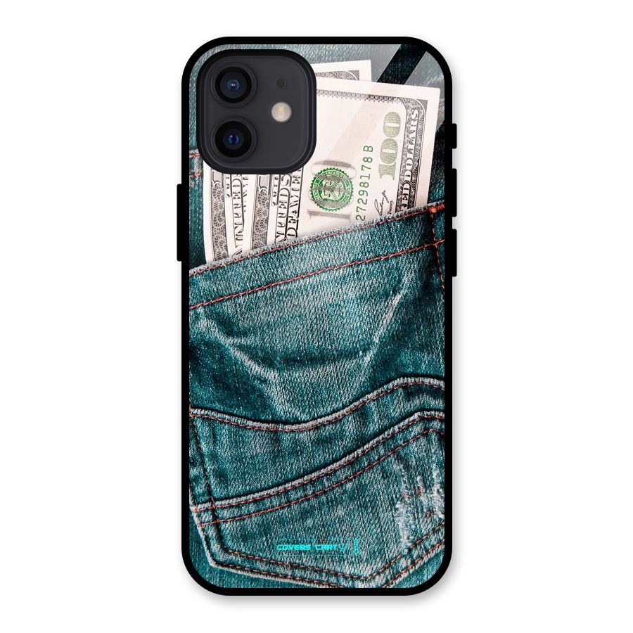 Money in Jeans Glass Back Case for iPhone 12