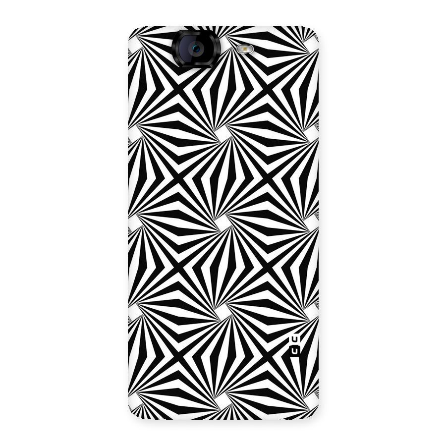 Monochromatic Swirls Back Case for Canvas Knight A350
