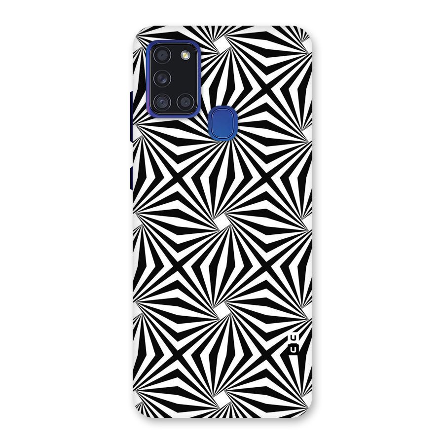 Monochromatic Swirls Back Case for Galaxy A21s
