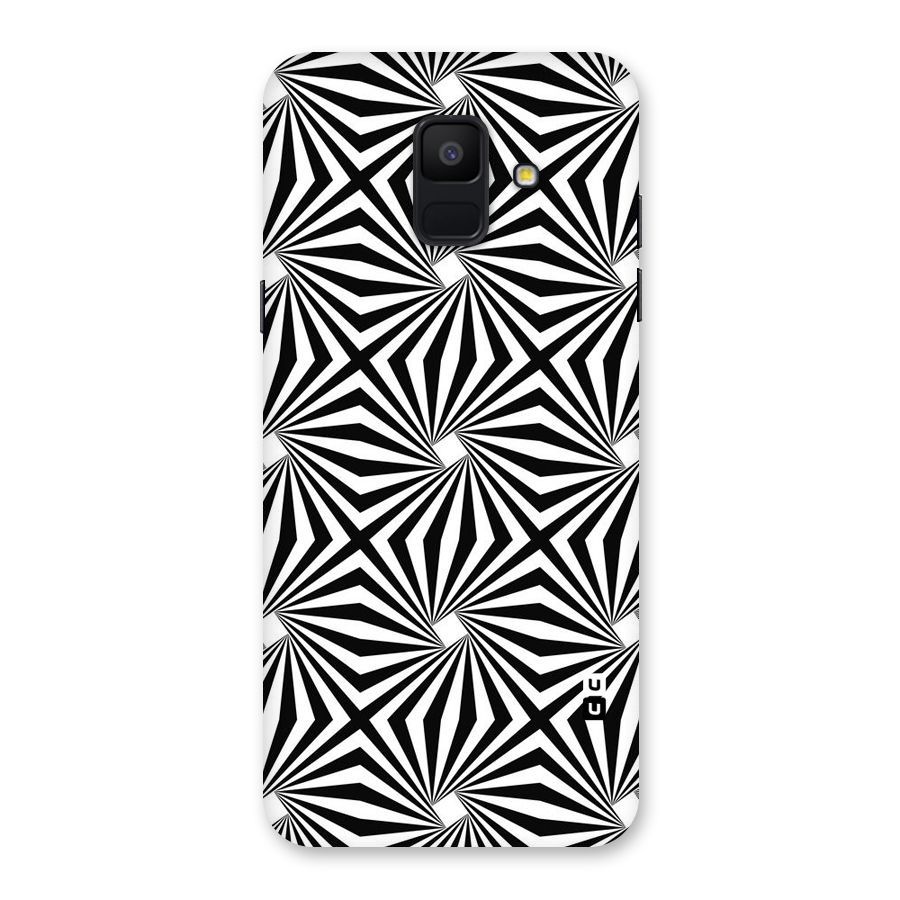 Monochromatic Swirls Back Case for Galaxy A6 (2018)