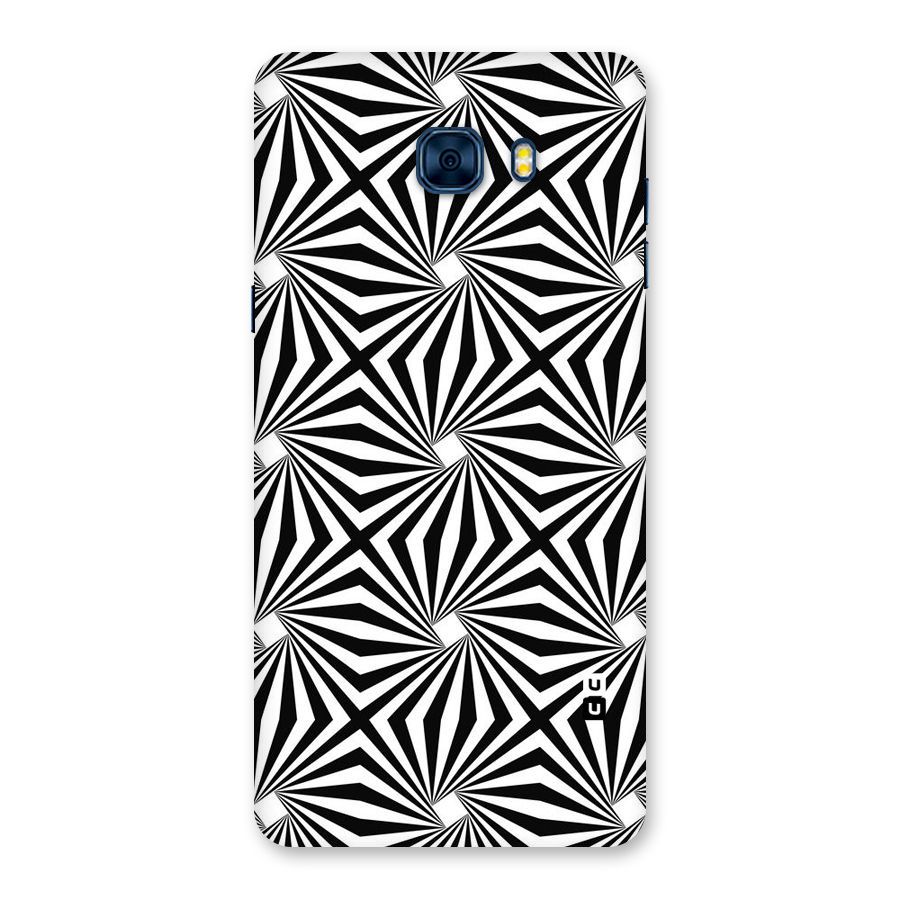 Monochromatic Swirls Back Case for Galaxy C7 Pro