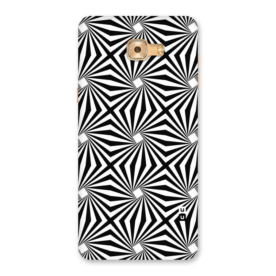 Monochromatic Swirls Back Case for Galaxy C9 Pro