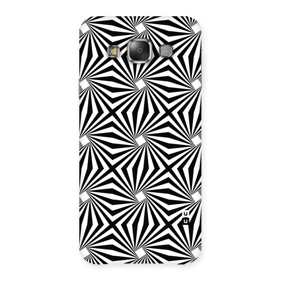 Monochromatic Swirls Back Case for Galaxy E7