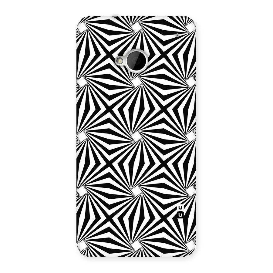 Monochromatic Swirls Back Case for HTC One M7