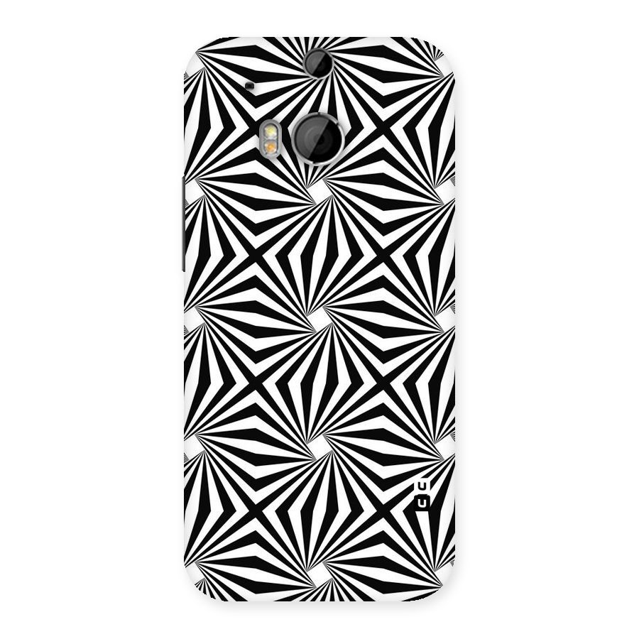 Monochromatic Swirls Back Case for HTC One M8