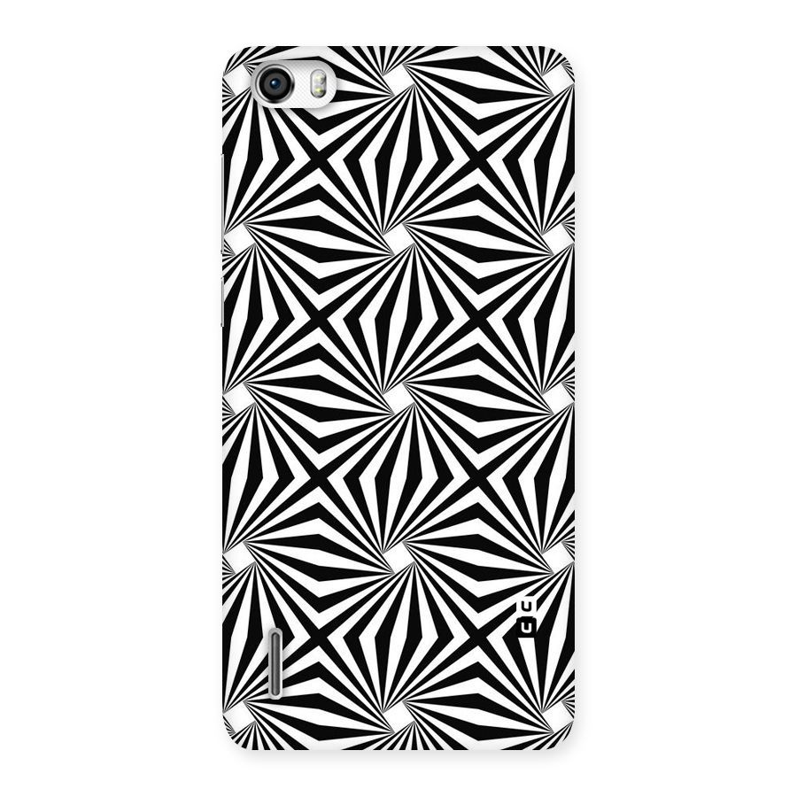 Monochromatic Swirls Back Case for Honor 6