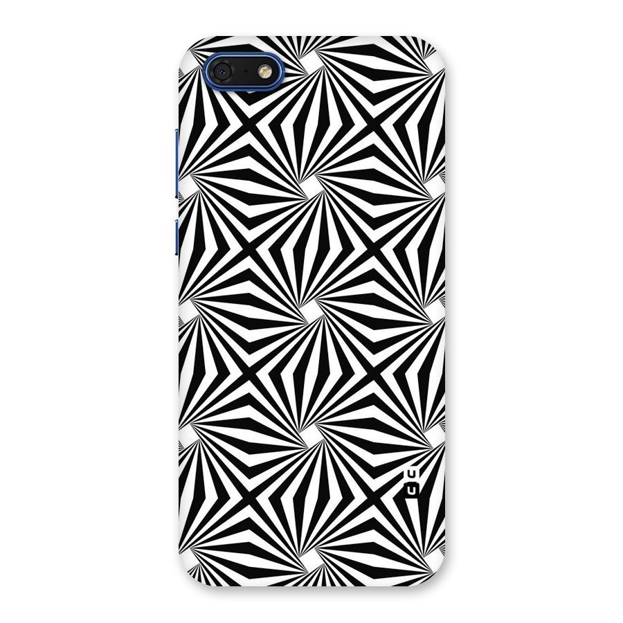Monochromatic Swirls Back Case for Honor 7s