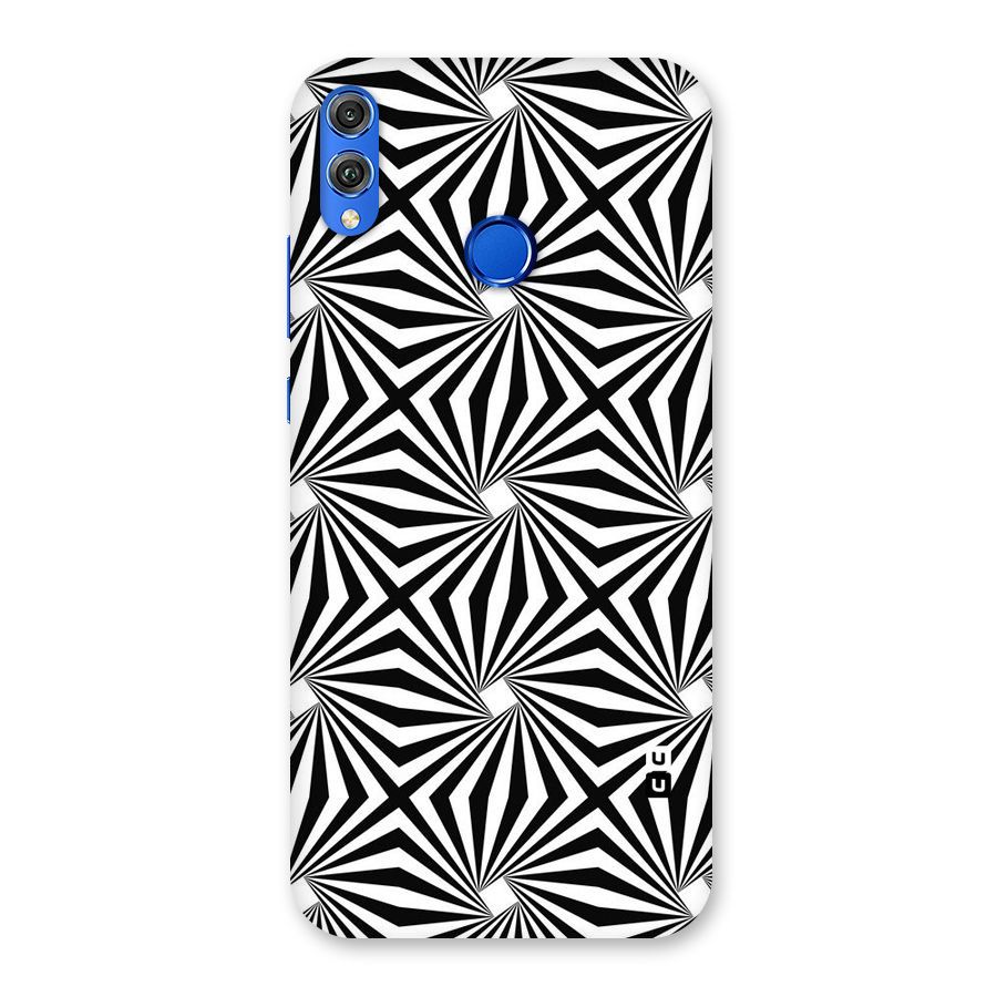 Monochromatic Swirls Back Case for Honor 8X