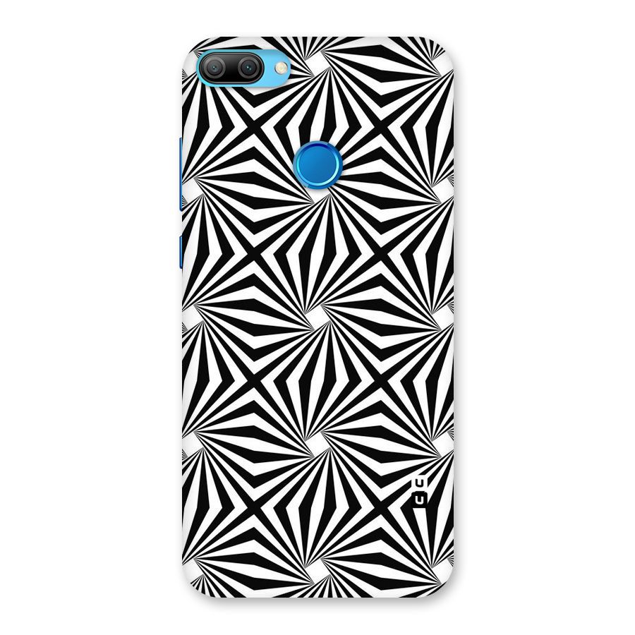 Monochromatic Swirls Back Case for Honor 9N