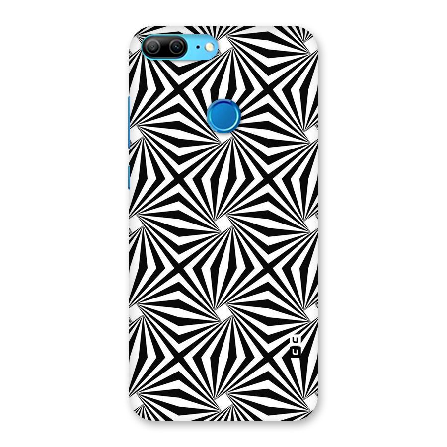 Monochromatic Swirls Back Case for Honor 9 Lite