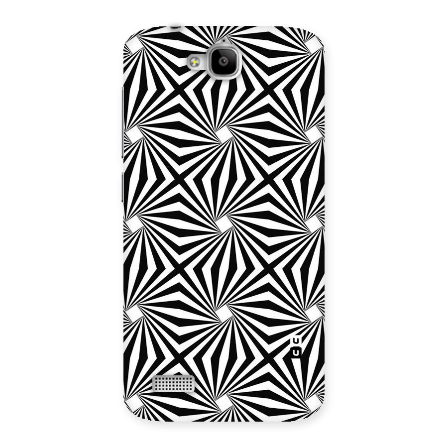 Monochromatic Swirls Back Case for Honor Holly
