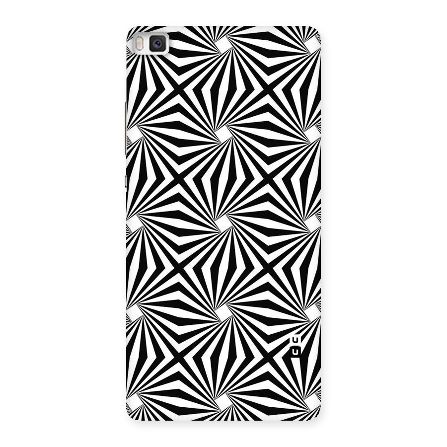 Monochromatic Swirls Back Case for Huawei P8