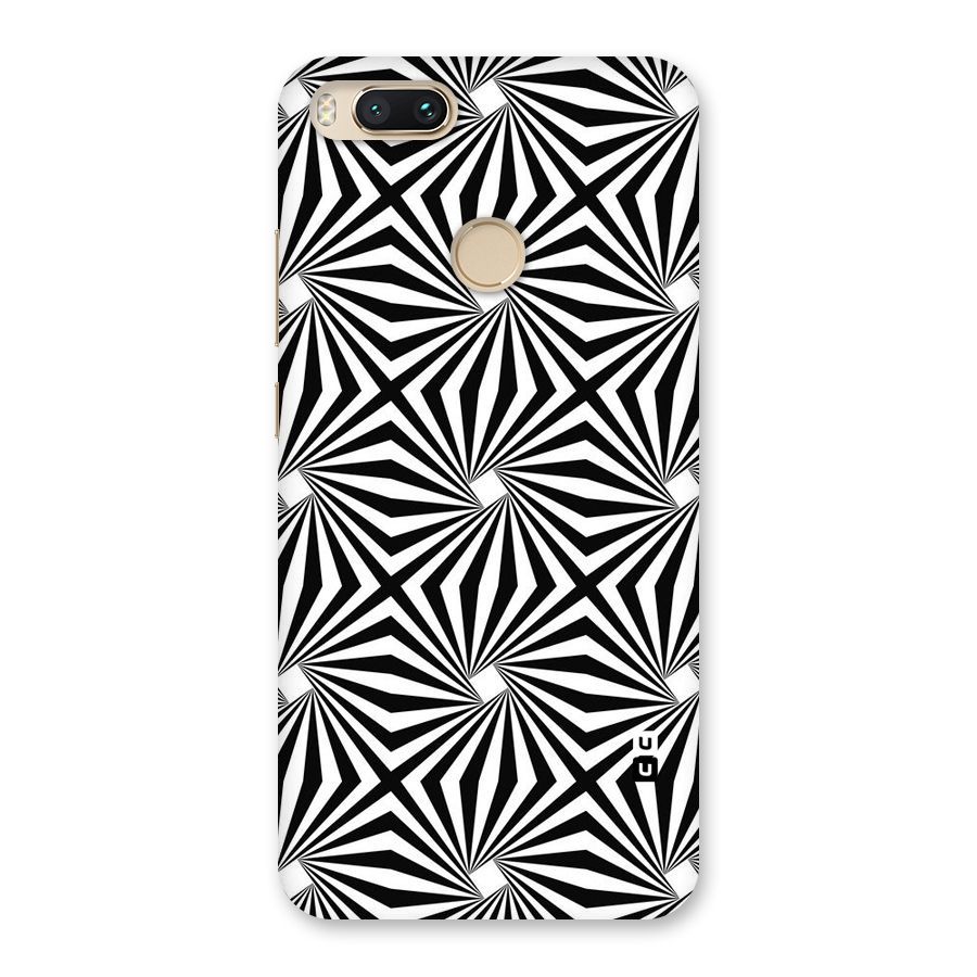 Monochromatic Swirls Back Case for Mi A1