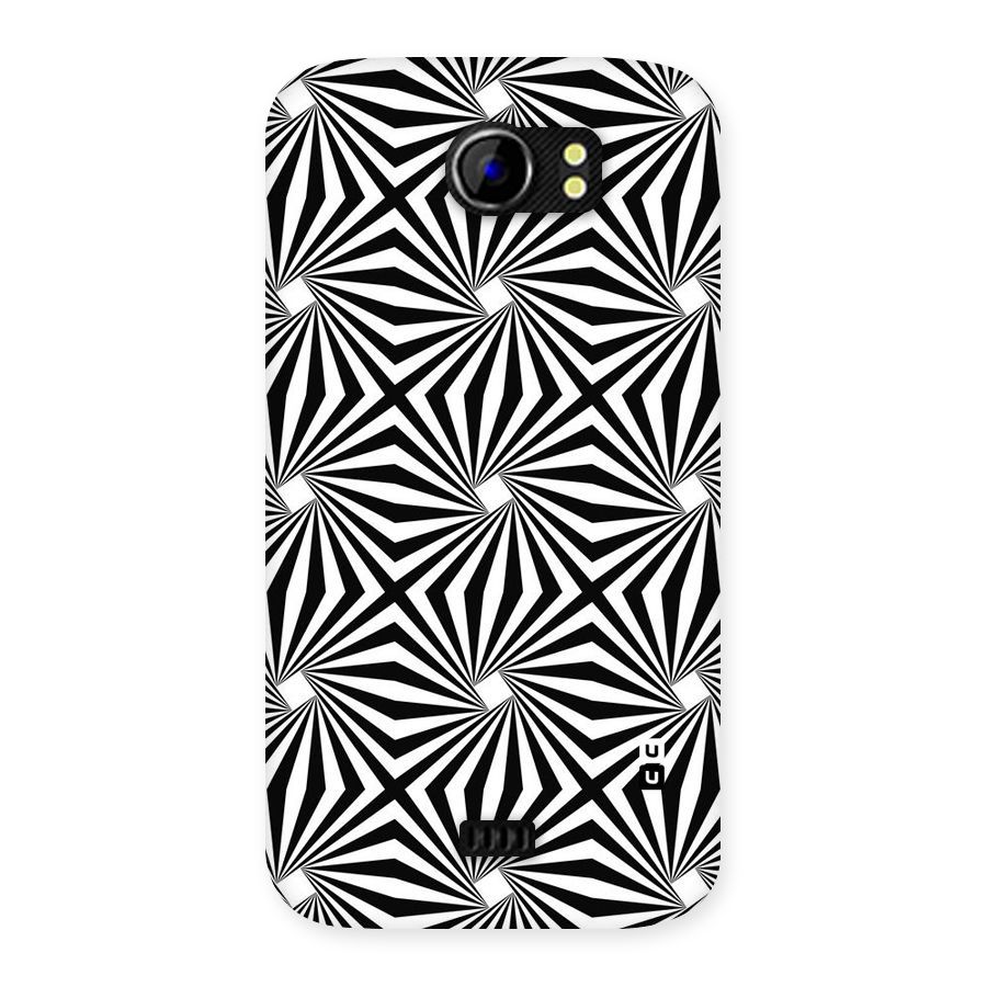 Monochromatic Swirls Back Case for Micromax Canvas 2 A110