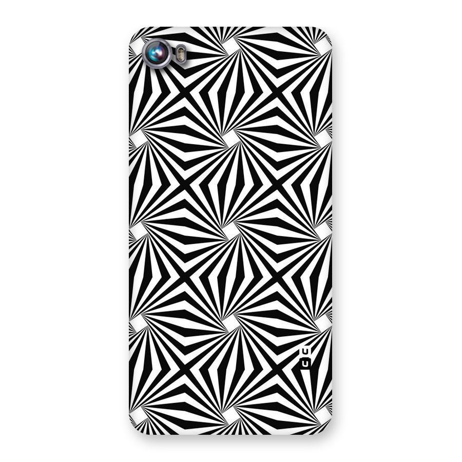 Monochromatic Swirls Back Case for Micromax Canvas Fire 4 A107