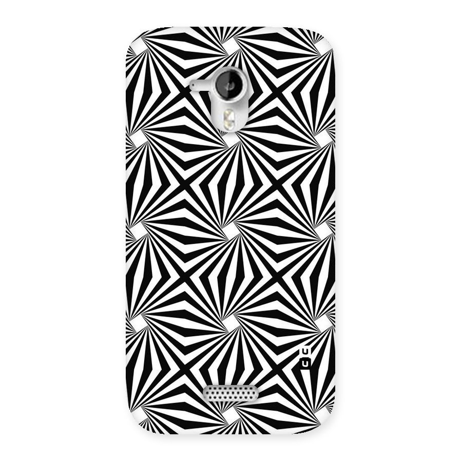 Monochromatic Swirls Back Case for Micromax Canvas HD A116
