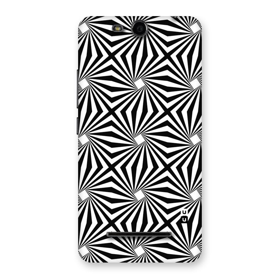 Monochromatic Swirls Back Case for Micromax Canvas Juice 3 Q392