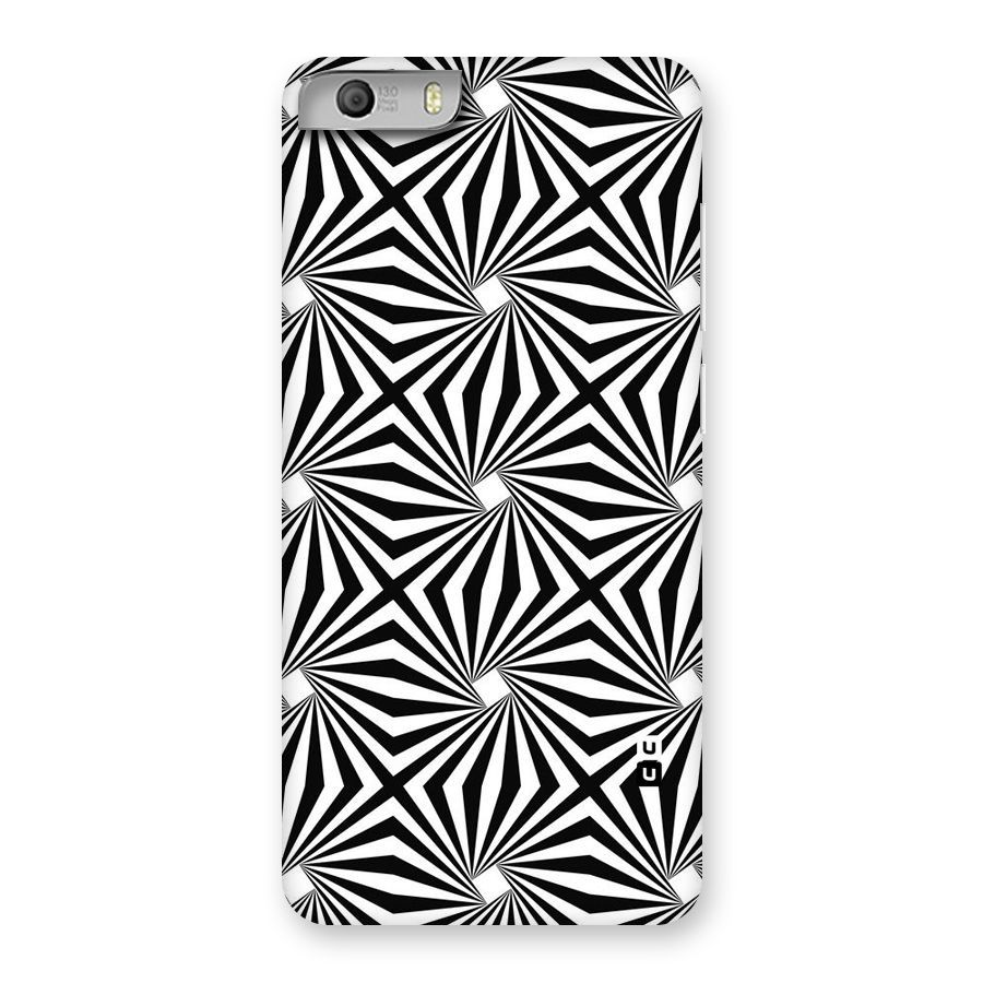 Monochromatic Swirls Back Case for Micromax Canvas Knight 2