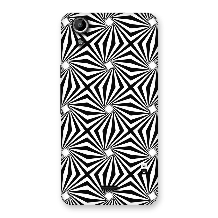 Monochromatic Swirls Back Case for Micromax Canvas Selfie Lens Q345