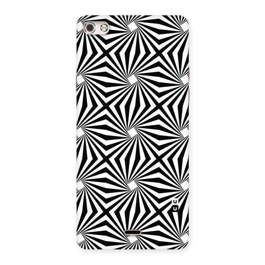 Monochromatic Swirls Back Case for Micromax Canvas Silver 5