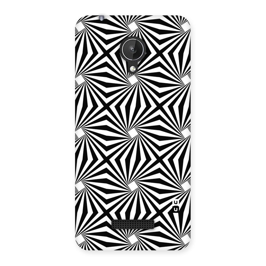 Monochromatic Swirls Back Case for Micromax Canvas Spark Q380