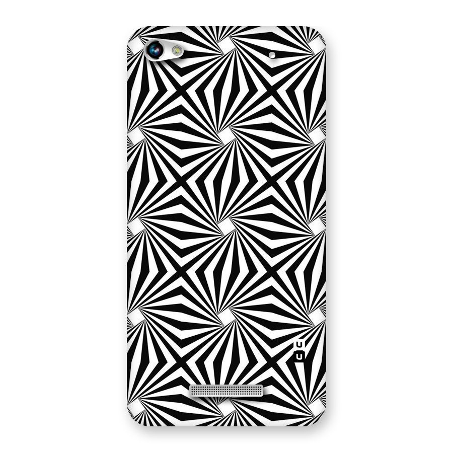 Monochromatic Swirls Back Case for Micromax Hue 2