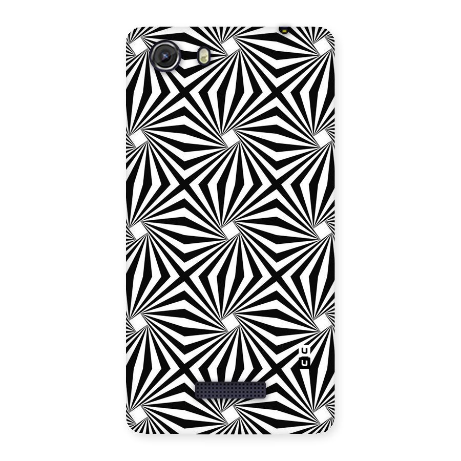 Monochromatic Swirls Back Case for Micromax Unite 3