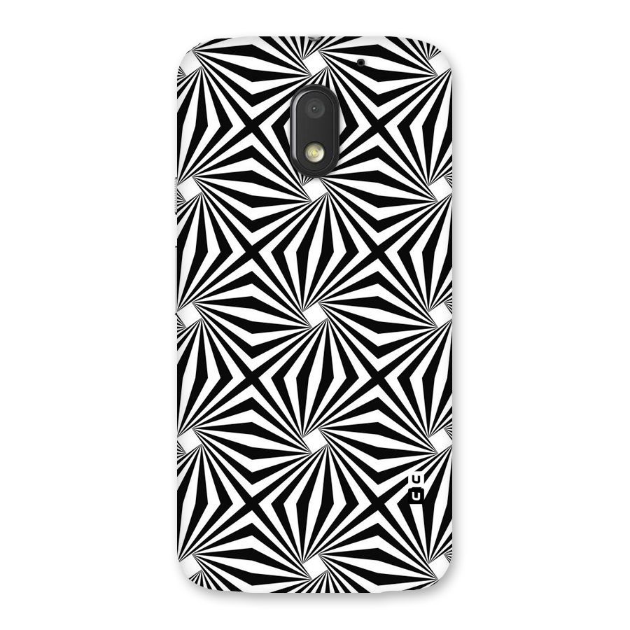 Monochromatic Swirls Back Case for Moto E3 Power