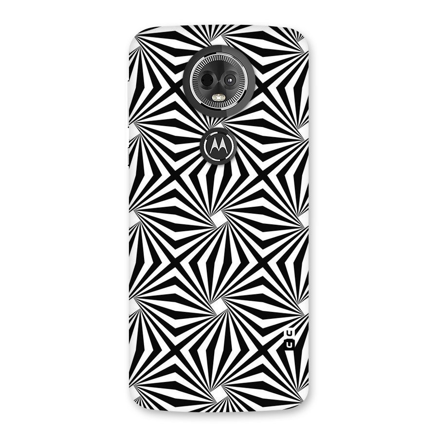 Monochromatic Swirls Back Case for Moto E5 Plus