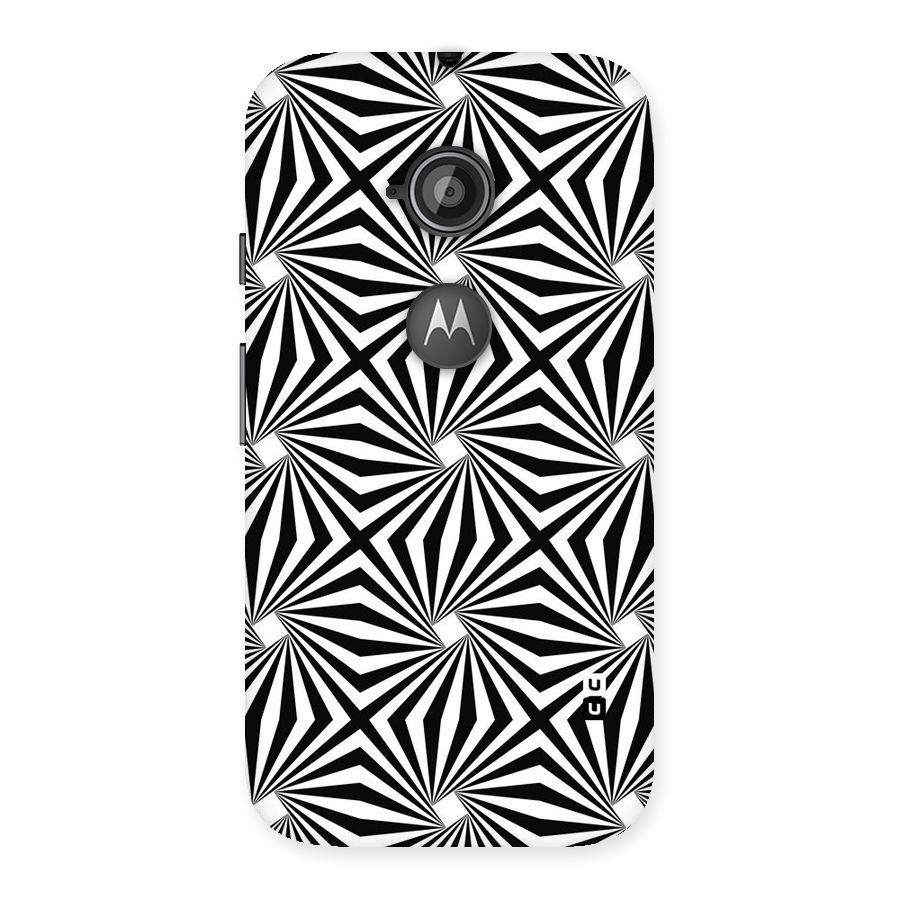 Monochromatic Swirls Back Case for Moto E 2nd Gen