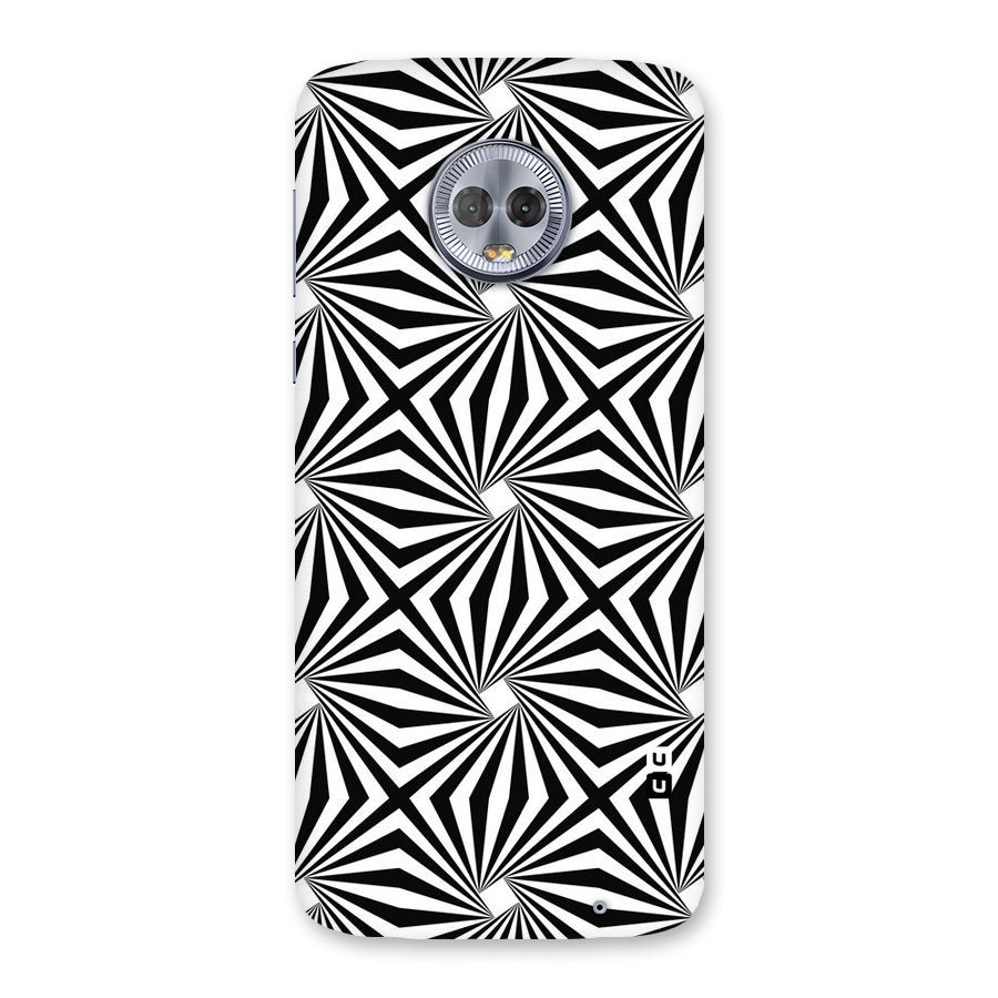 Monochromatic Swirls Back Case for Moto G6 Plus