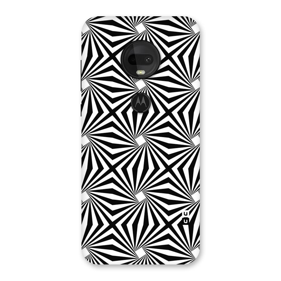 Monochromatic Swirls Back Case for Moto G7