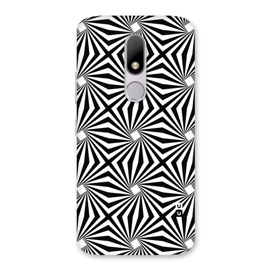 Monochromatic Swirls Back Case for Moto M