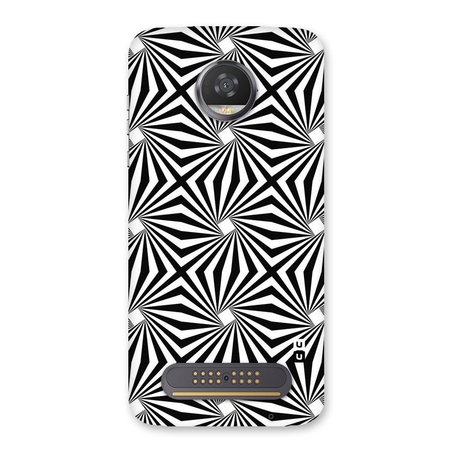 Monochromatic Swirls Back Case for Moto Z2 Play