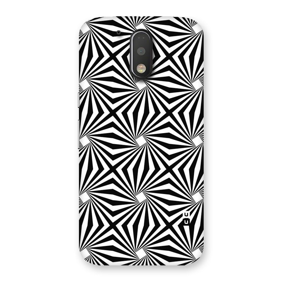 Monochromatic Swirls Back Case for Motorola Moto G4 Plus