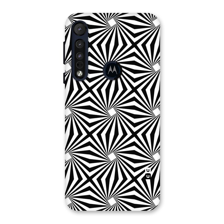 Monochromatic Swirls Back Case for Motorola One Macro