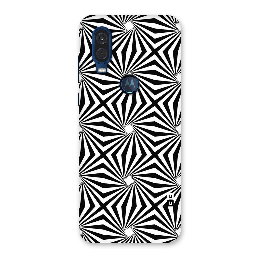 Monochromatic Swirls Back Case for Motorola One Vision