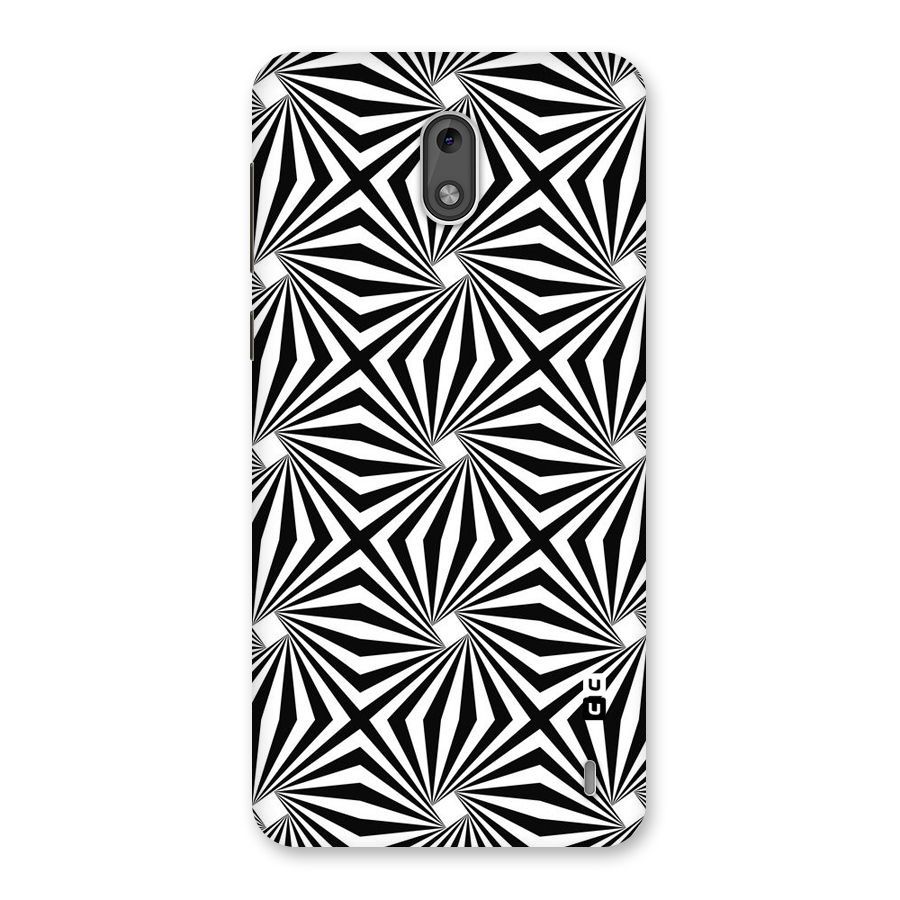 Monochromatic Swirls Back Case for Nokia 2