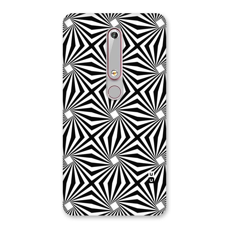 Monochromatic Swirls Back Case for Nokia 6.1