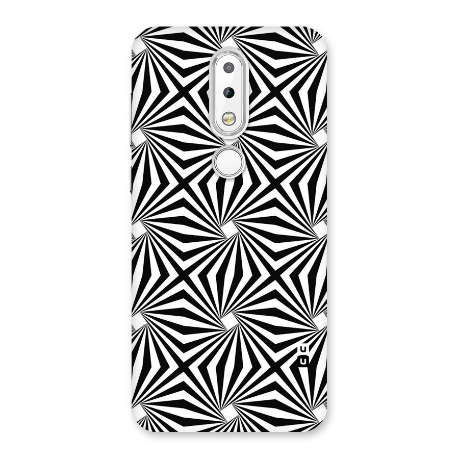 Monochromatic Swirls Back Case for Nokia 6.1 Plus